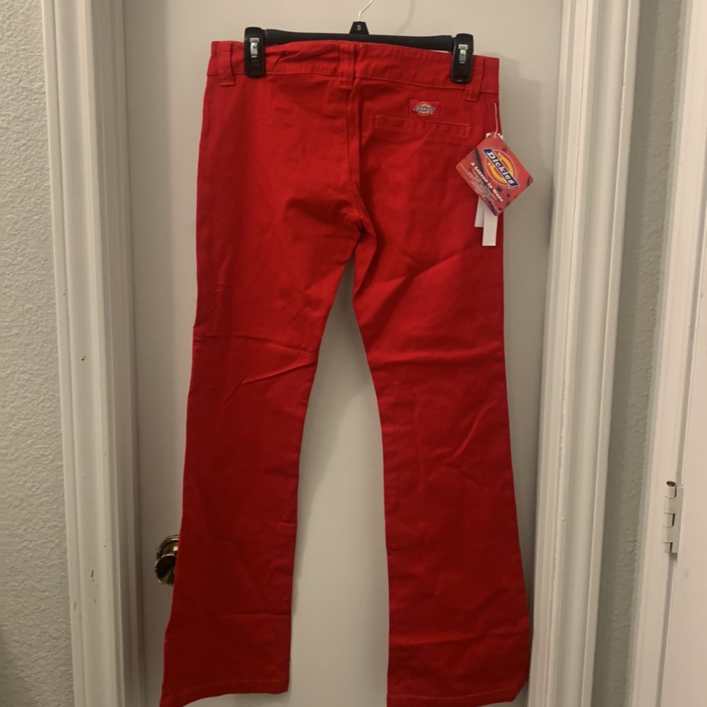 Dickies Girl Juniors' Worker Bootcut Pants red - Picture 5 of 9